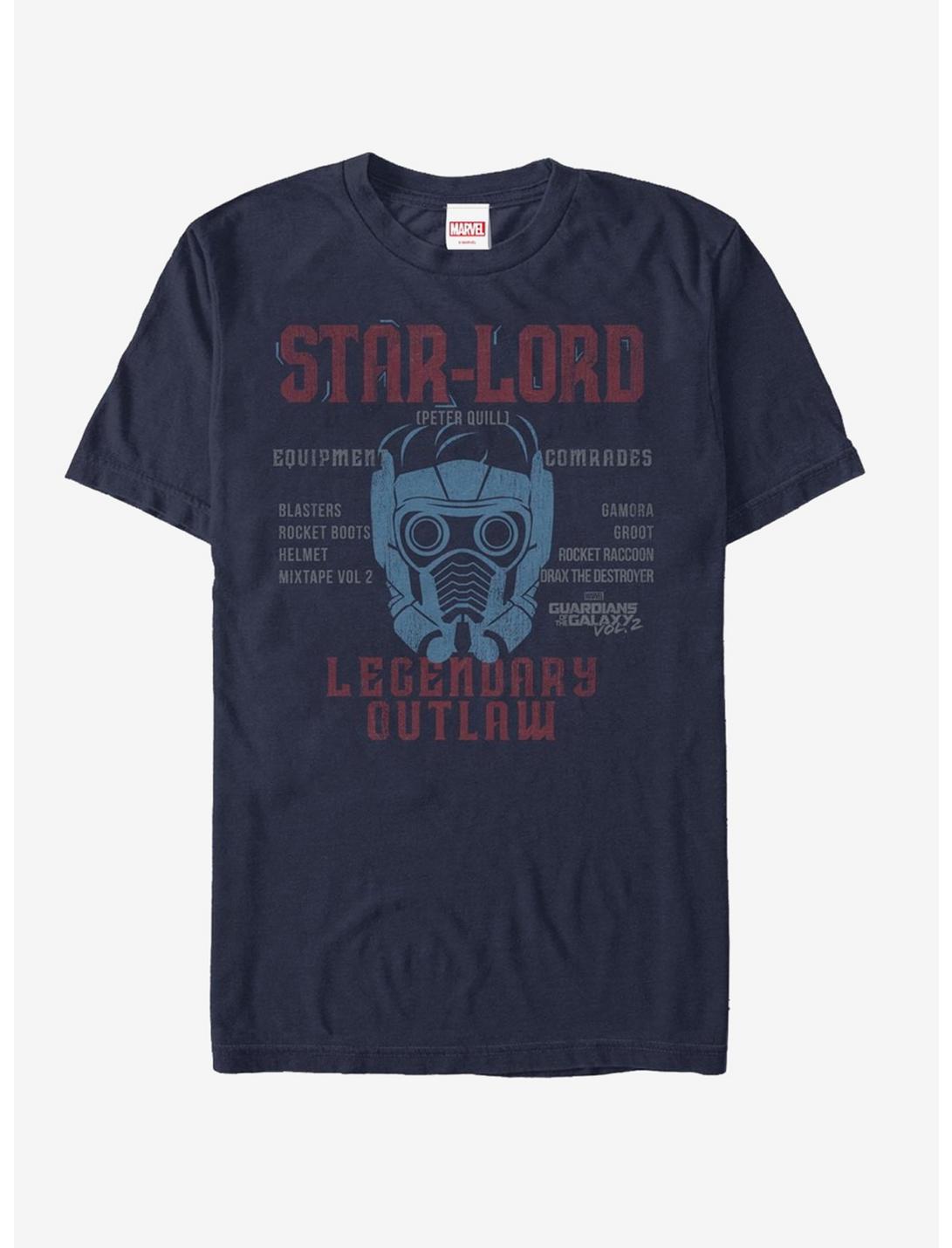 Marvel Guardians of the Galaxy Vol. 2 Star-Lord List T-Shirt
