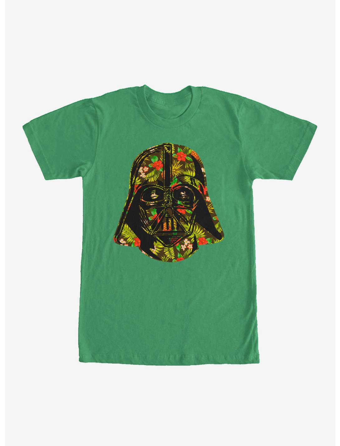 Star Wars Hawaiian Print Darth Vader Helmet T-Shirt