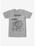Star Wars Millennium Falcon Details T-Shirt