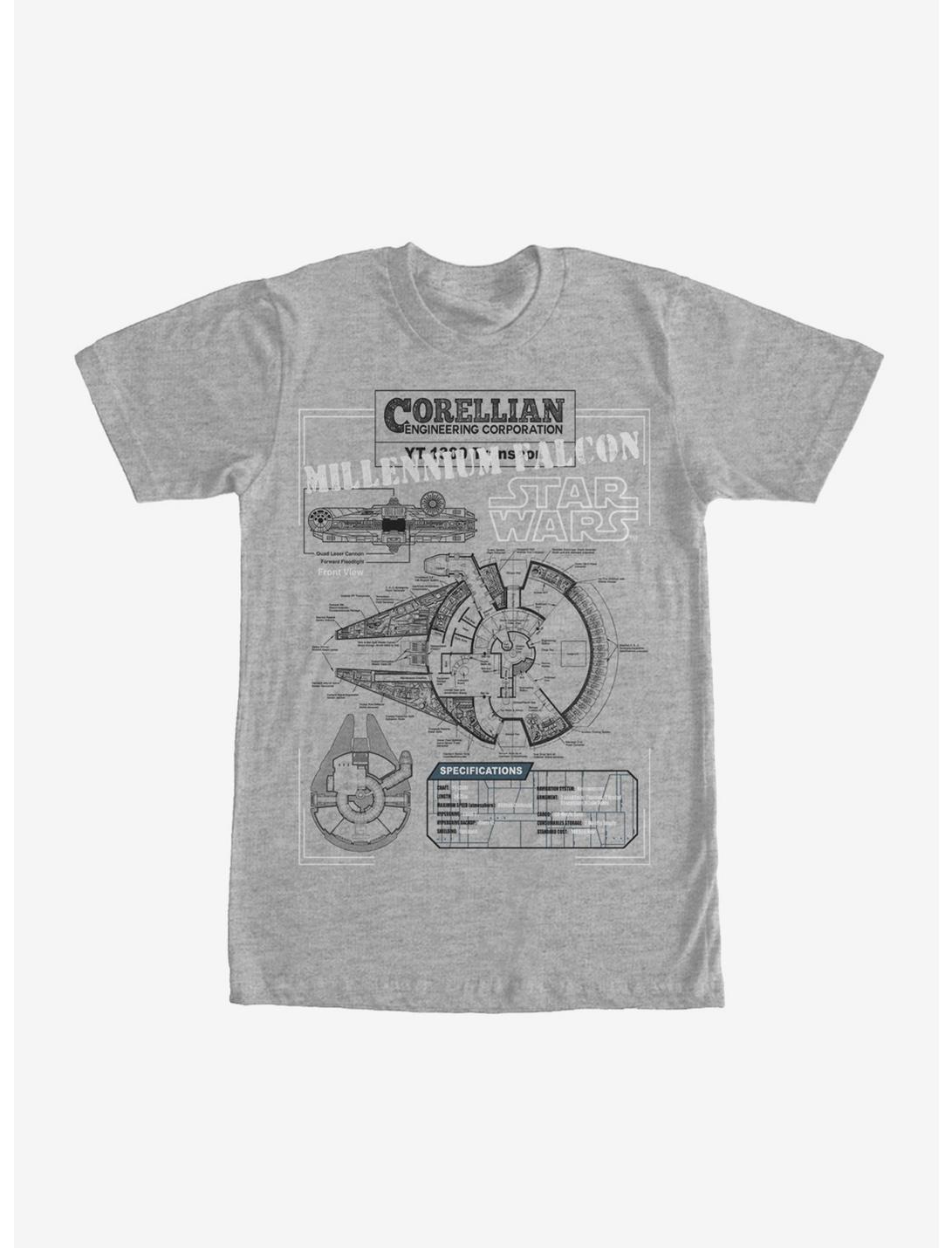 Star Wars Millennium Falcon Details T-Shirt