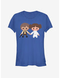 Star Wars Cute Cartoon Han Leia Love Girls T-Shirt