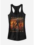 Marvel Black Panther 2018 Wakanda Forever Girls T-Shirt