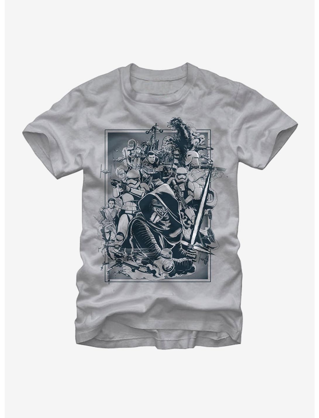 Star Wars Episode VII Characters The Force Awakens T-Shirt