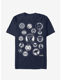 Marvel Avengers: Infinity War Character Badges T-Shirt