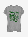 Star Wars Ewok Protect Our Forests Girls T-Shirt