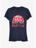 Star Wars Logo Character Splatter Print Girls T-Shirt