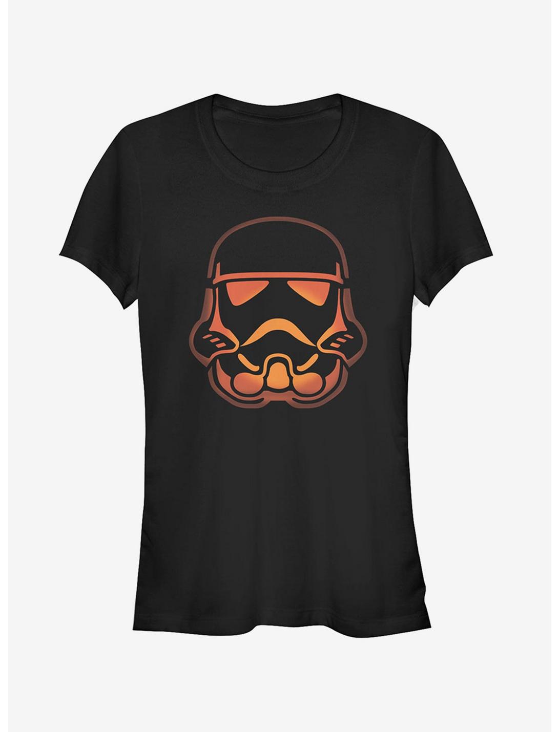 Star Wars Halloween Stormtrooper Pumpkin Girls T-Shirt