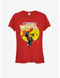 Marvel Captain Marvel Super Ring Girls T-Shirt