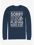 Super Mario Playing Mariokart Long-Sleeve T-Shirt