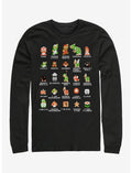 Super Mario Pixel Cast Long-Sleeve T-Shirt