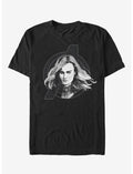 Marvel Avengers: Endgame Captain Marvel Black And White T-Shirt
