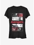 Marvel Avengers Endgame Avengers Color Pop Girls T-Shirt