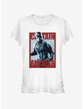 Marvel Avengers Endgame Captain America Poster Girls T-Shirt