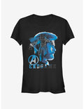 Marvel Avengers Endgame Thor Endgame Silhouette Girls T-Shirt