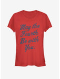 Star Wars Looking May the Fourth Girls T-Shirt