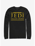 Star Wars Jedi Fallen Order Logo Yellow Ink Long-Sleeve T-Shirt