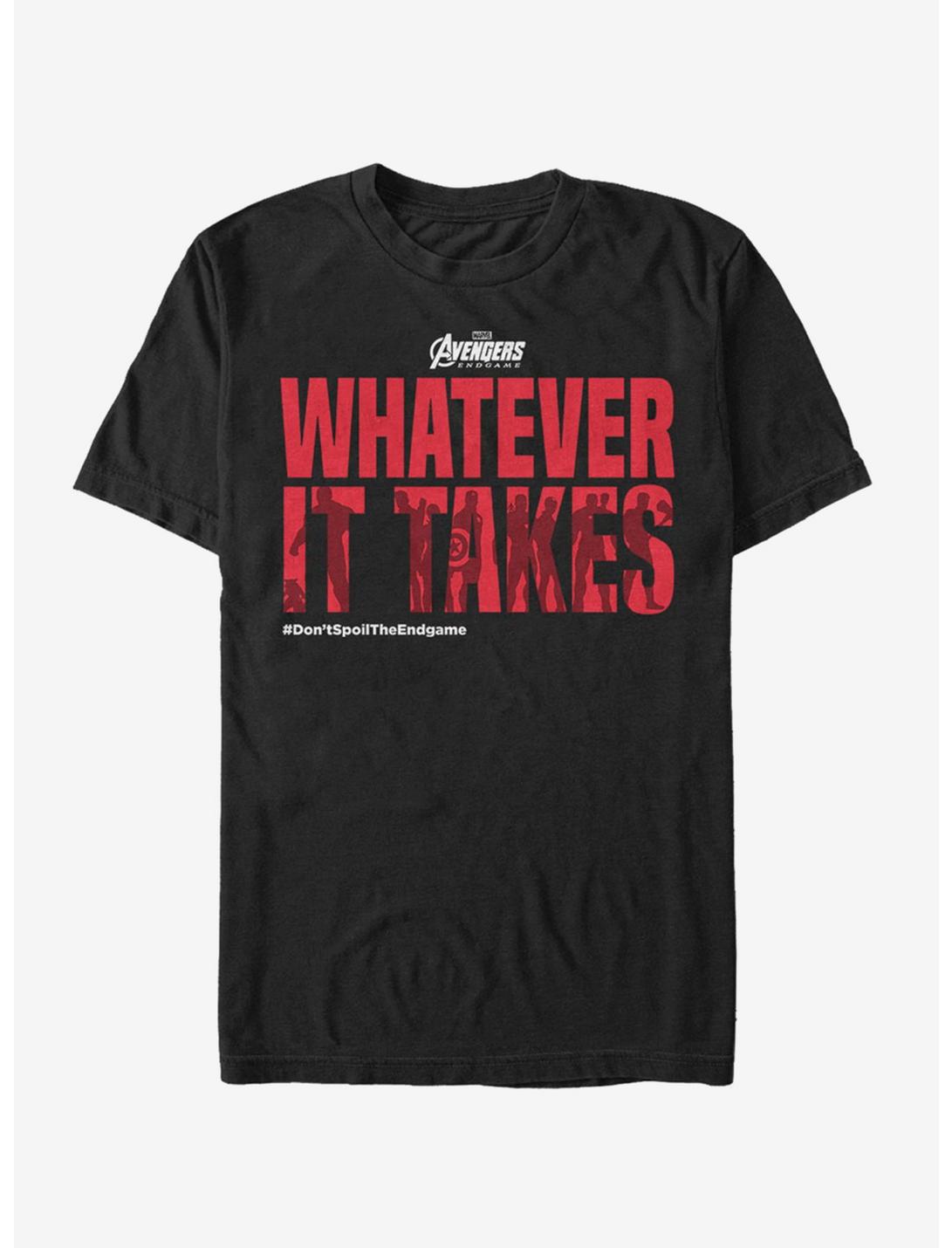 Marvel Avengers: Endgame Whatever It Takes Spoilers T-Shirt