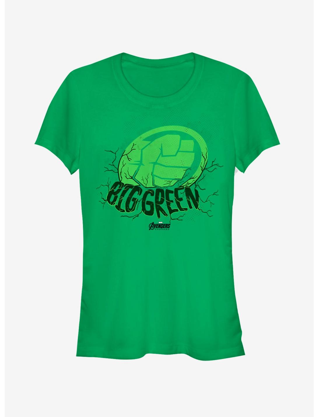 Marvel Avengers: Endgame Big Green Girls Kelly Green T-Shirt