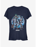 Marvel Avengers: Endgame Unite Girls Navy Blue T-Shirt