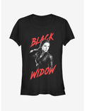 Marvel Avengers: Endgame High Contrast Black Widow Girls T-Shirt