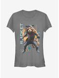 Marvel Avengers: Endgame Rocket Motion Girls Charcoal T-Shirt