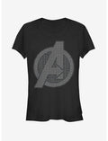 Marvel Avengers: Endgame Grayscale Logo Girls T-Shirt