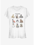 Star Wars Retro Character Cast Girls T-Shirt