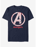 Marvel Avengers Line Art Logo T-Shirt