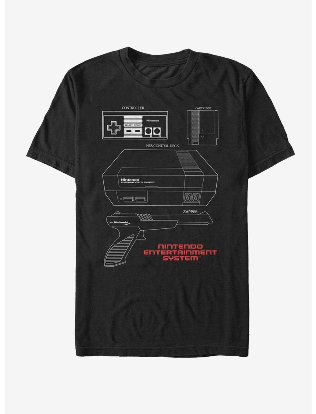 Nintendo NES Schematic T-Shirt