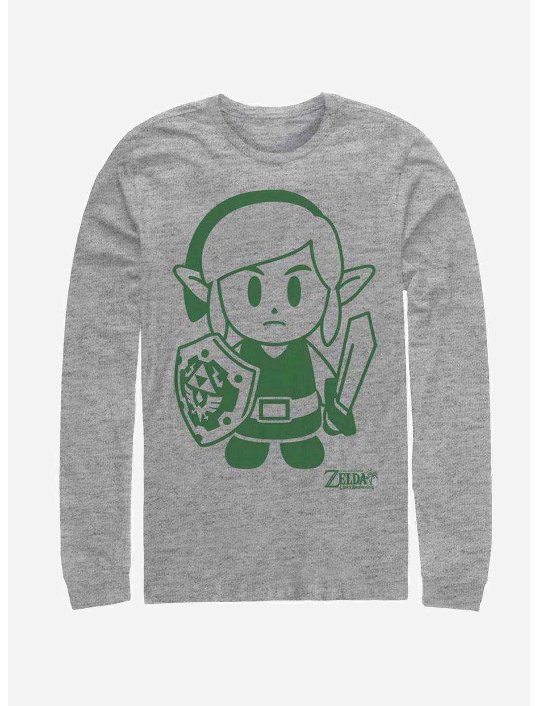 Nintendo The Legend of Zelda: Link's Awakening Link Avatar Outline Long-Sleeve T-Shirt