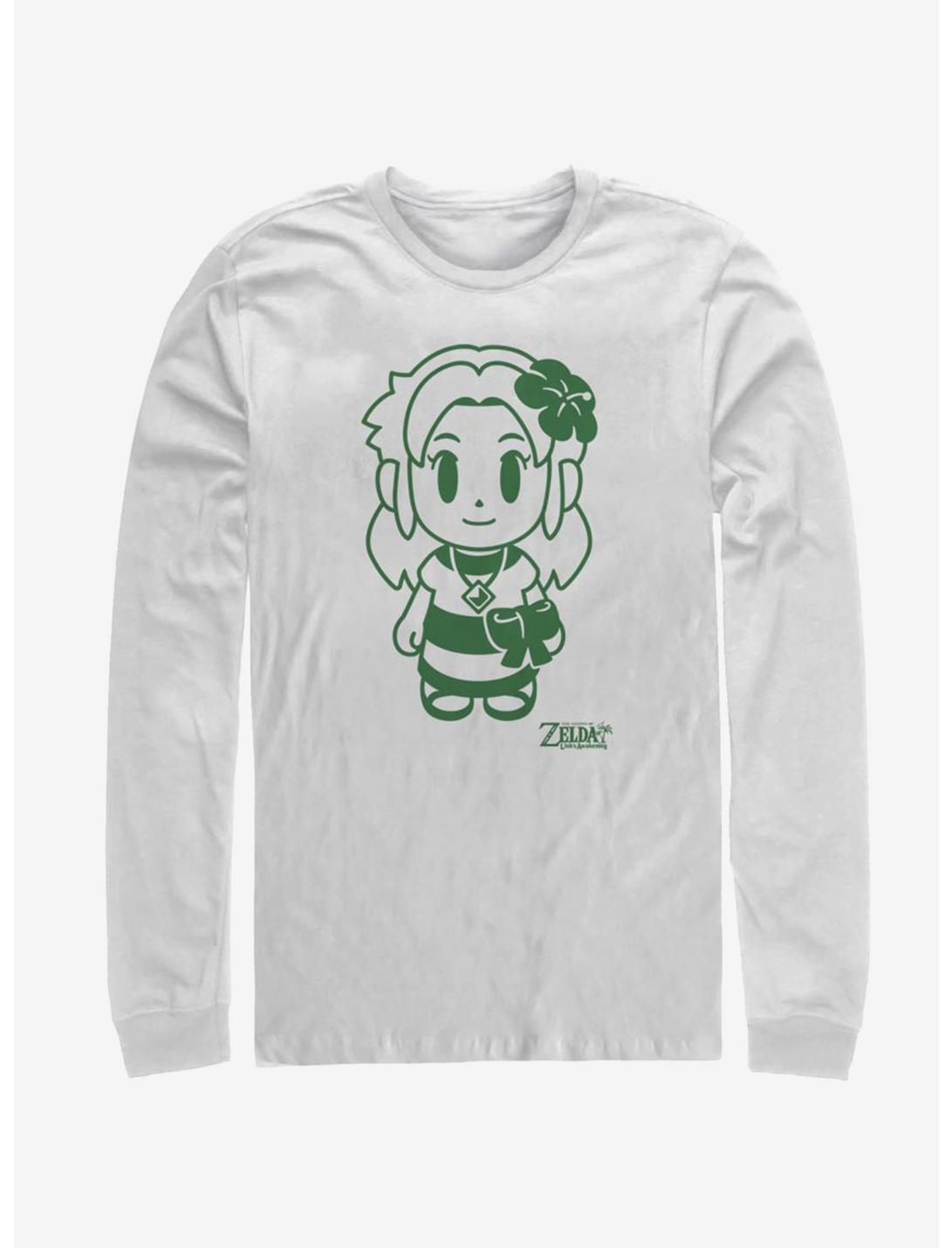 Nintendo The Legend of Zelda: Link's Awakening Marin Avatar Outline Long-Sleeve T-Shirt