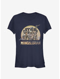 Star Wars The Mandalorian Mandalorian Characters Action Pose Girls T-Shirt