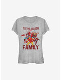 Marvel Avengers Family Season Holiday Girls T-Shirt