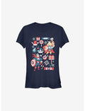 Marvel Avengers Holiday Mashup Holiday Girls T-Shirt
