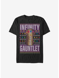 Marvel Avengers Gauntlet Christmas Pattern T-Shirt