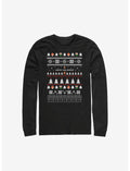 Super Mario Happy Holidays Christmas Pattern Long-Sleeve T-Shirt