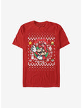 Super Mario Mario Wreath Christmas Sweater T-Shirt