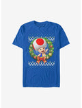 Super Mario Toad Holiday Wreath T-Shirt
