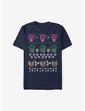 Marvel Avengers Christmas Pattern T-Shirt