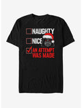 Star Wars Santa Vader Attempt Was Made T-Shirt