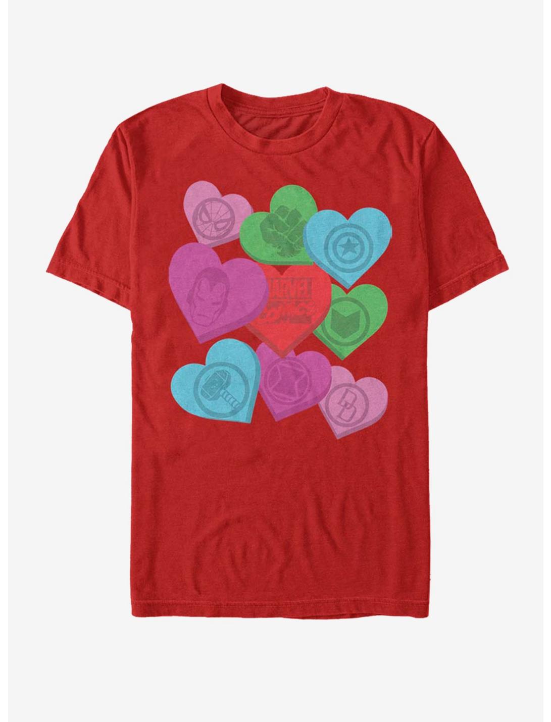 Marvel Avengers Candy Hearts T-Shirt