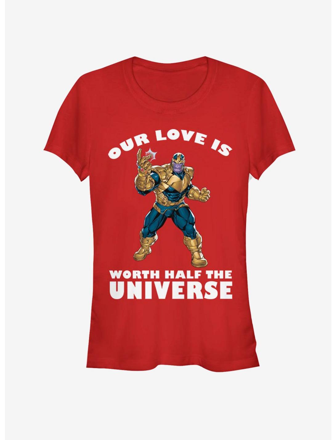 Marvel Thanos Universal Love Valentine Girls T-Shirt