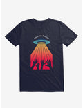 Take Me Please Alien UFO Navy Blue T-Shirt
