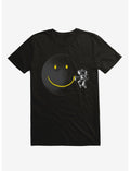 Make A Smile Astronaut Moon Black T-Shirt
