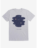 Negative Space Stars And Planets Sport Grey T-Shirt