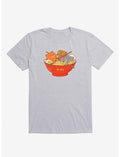 Ramen And Cats Sport Grey T-Shirt