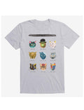 Art&Meow Artist Cats Sport Grey T-Shirt