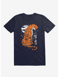 Jewel Of India Tiger Navy Blue T-Shirt