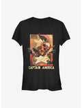 Marvel Zombies Zombie Captain America Girls T-Shirt