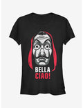 La Casa De Papel Bella Ciao Mask Girls T-Shirt